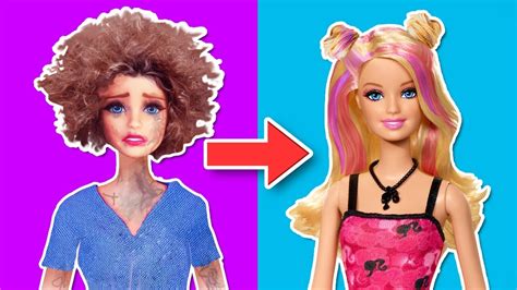 Barbie Hair Transformations ️extreme Makeover In 5 Minutes Crafts And Decor Youtube