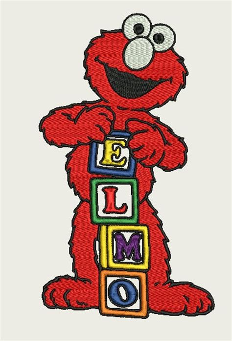 Embroidery Designs Elmo From Sesame Street By Trishembroidery