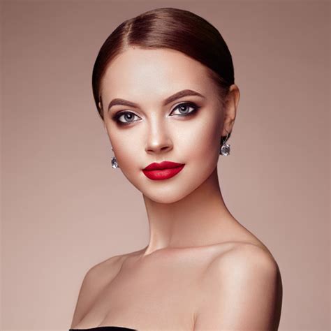 Stock Photo Beautiful Woman Face With Perfect Makeup 02 Free Download