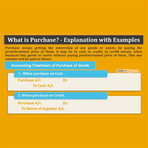What Is Purchase Explanation With Examples Tutorstips