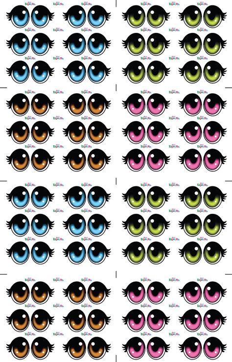 Ojos Para Imprimir Ojos De Muñeca Pintar Ojos