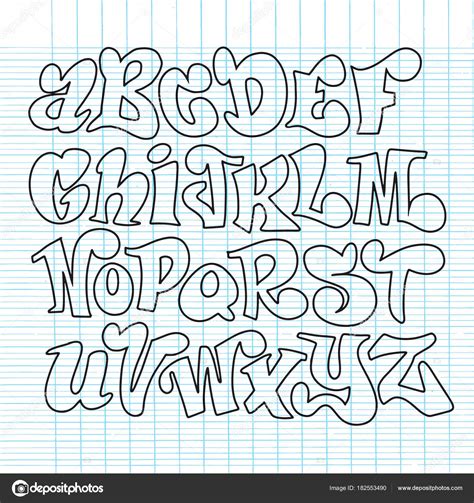 Vector Handwriting Fonts Vector Set Of Handwritten Fonts Abc