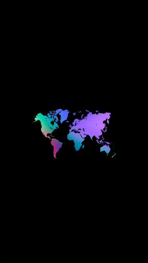 World Map Amoled Iphone Wallpapers Iphone Wallpapers