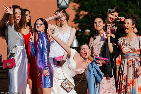 Russian Students Take To The Floor In All Their Finery At The State