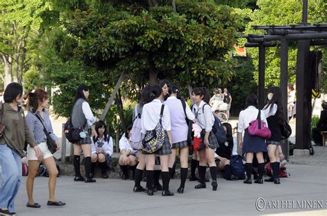 Japanese School Girls Great Day In Tokyo Once Again Best Flickr