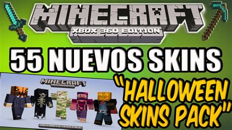 Minecraft Xbox 360 55 Nuevos Skins Halloween Skin Pack Youtube