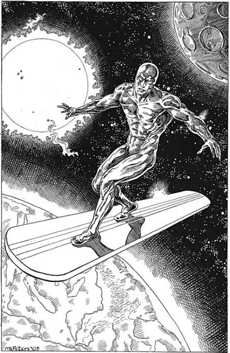 The Silver Surfer In Michael Peterss Commissions Comic