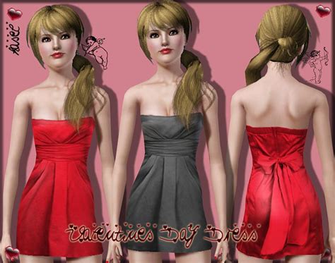 The Sims Resource Valentines Day Dress