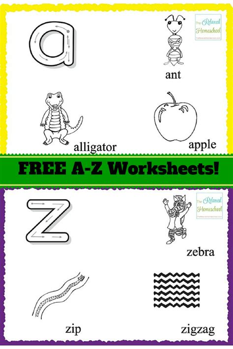 Free Printable Alphabet Worksheets For Preschoolers