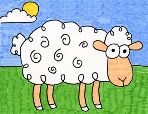 How To Draw A Sheep · Art Projects For Kids