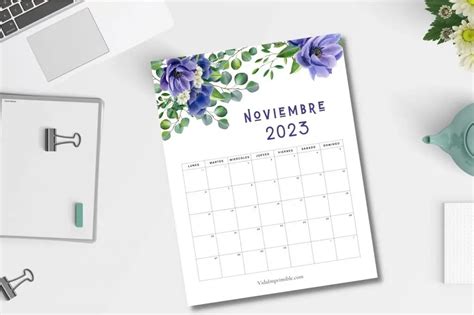 Calendarios Noviembre 2023 Para Imprimir Gratis Vida Imprimible