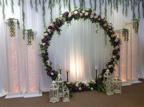 Outdoor Wedding Arch Metal Round Wedding Arch Moon Wedding | Etsy | Wedding arch, Wedding stage ...
