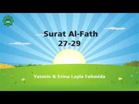 Surah fath (in arabic text: BACAAN ANAK SURAT AL-FATH : 27-29 - YouTube