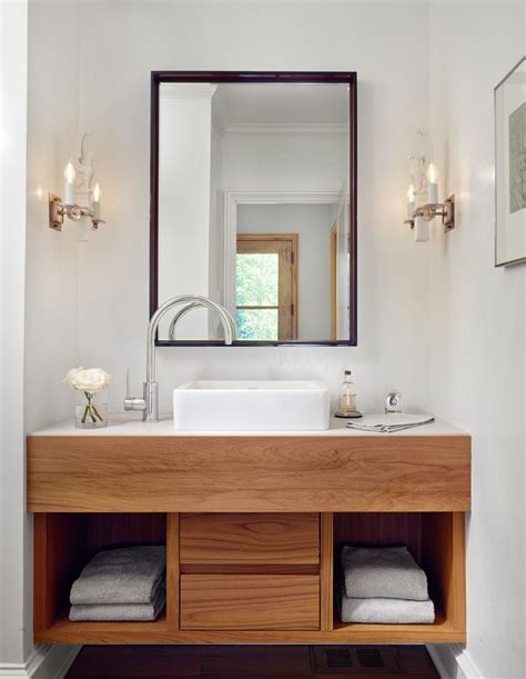Latest modern bathroom sink cabinet design ideas, modular bathroom cupboards designs 2020 from hashtag decor and small. floating contemporary wood vanity, side arc faucet, vessel ...