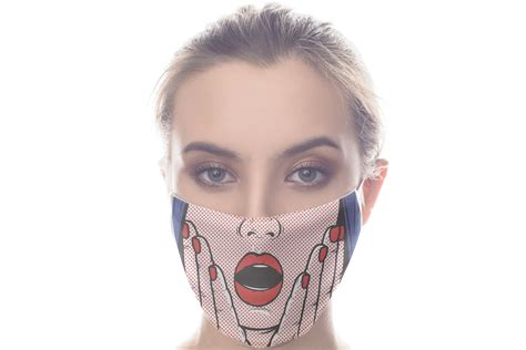 Face Mask Fabric Pop Art Adult Face Mask Reusable Etsy