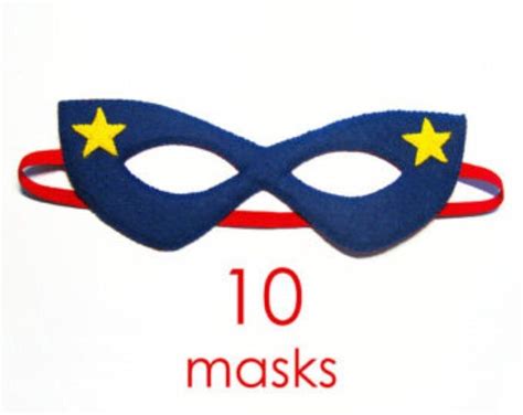5 Sentido Superheroe Máscaras Del Partido Pack Venta Por Etsy