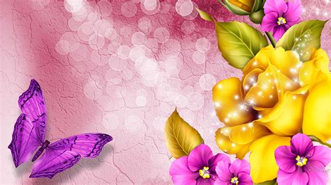 Beautiful Butterflies And Flowers Wallpapers Wallpapersafari