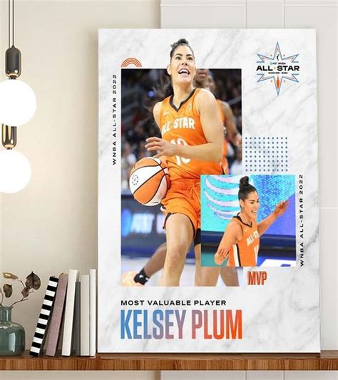 Hot New Kelsey Plum Mvp Wnba All Star Game 2022 Poster Canvas For Fans