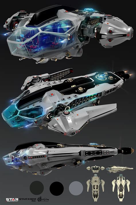 Concept Spaceship For Game Oshanin Dmitriy Spaceship Design