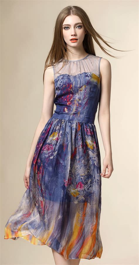This Silk Floral Dress Is Totally Dreamy The Colors Are Gorgeous Together This Silky Number
