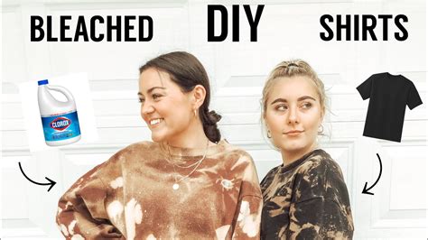 Diy Bleached Shirts Youtube