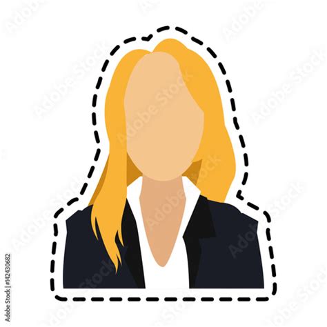 Faceless Business Woman Icon Image Vector Illustration Design Stock Image And Royalty Free