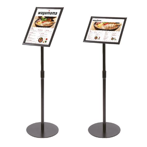 Adjustable Black Floor Standing Snap Frame A4 A3