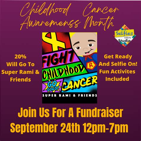 Childhood Cancer Awareness Fundraiser At Selfies And More Studio