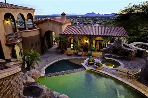 Mediterranean Style Home Offers An Incredible Oasis In The Arizona