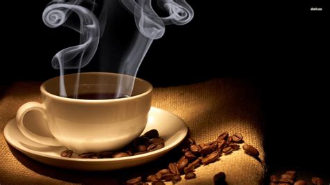 18424 Steaming Cup Of Coffee 1920x1080 Photography Wallpaper Golden Glow