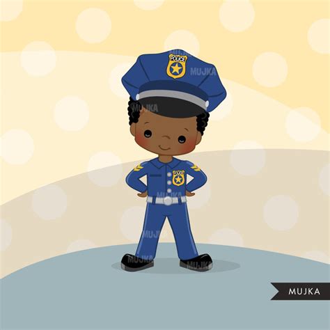 Cops Boy Police Officer Clipart Mujka Cliparts
