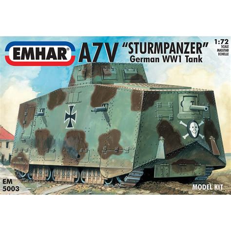 Bachmann Europe Plc A7v Sturmpanzer German Wwi Tanka7v