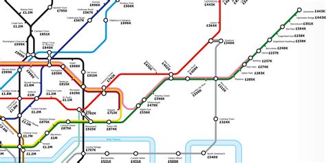 This London Tube Map Reveals The Average House Price At Every Stop
