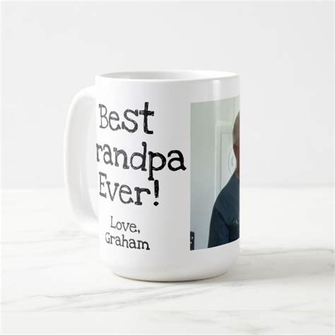 Best Grandpa Ever With Picture Coffee Mug Mugs Coffee