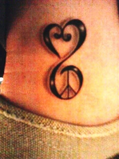 My Tattoo Peace And Love Tattoo Ideas Pinterest Peace Sign