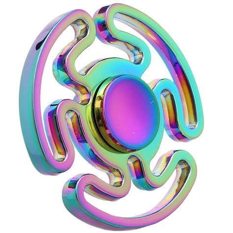 colorful finger gyroscope fidget hand spinner with high speed bearing edc focus stress and