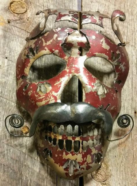 Shivers Of Delight Rustic Metal Skulls For Your Walls