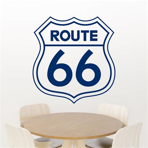 Wall Decal Route 66 Sign