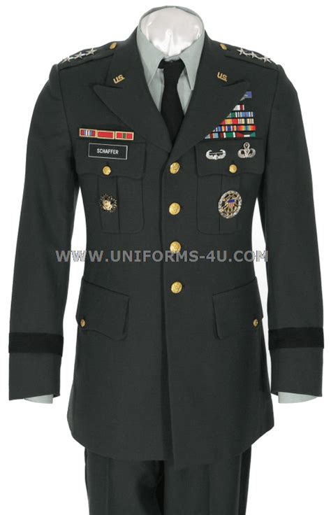 Us Army Male General Class A Army Green Uniform