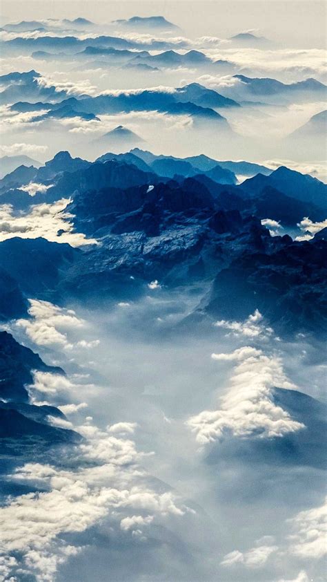 Alps Mountains View From Above Iphone Wallpapers Hd Sunset Iphone