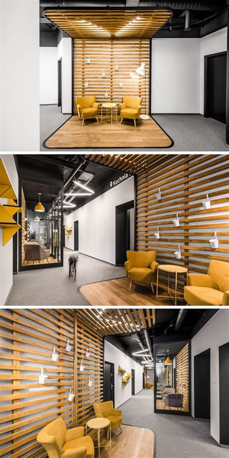 This New Office Interior Uses Wood And Black Frames To Clearly Define