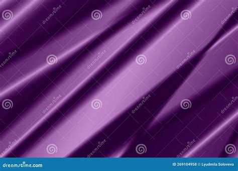 Illustration Of A Background With A Purple Silk Fabric Texture Stock