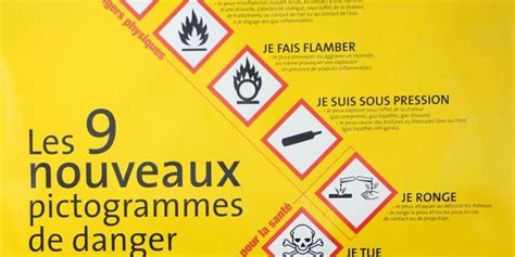 Il comprend des nouveaux pictogrammes de danger qui remplace les anciens de couleur orange et leurs provost vous propose une gamme de pictogrammes danger pour le marquage des produits. Connaissez-vous ces nouveaux pictogrammes