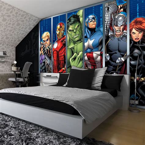 Marvel Avengers Wall Art Made Out Of 10x10 Canvases And Acrylic Paint