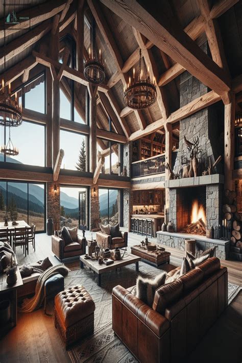 Top 40 Mountain Home Interior Design Ideas Civil~step
