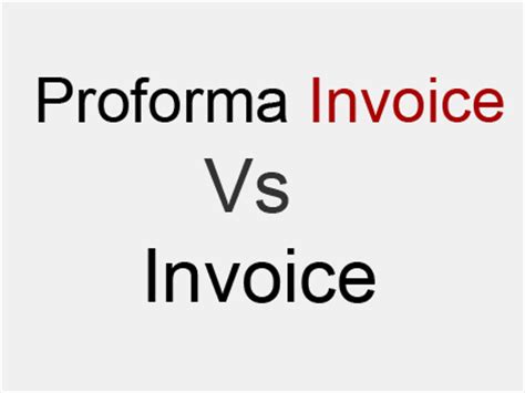 Distinguish Between Proforma Invoice And Invoice Comparison