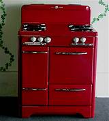 Images of Retro Red Gas Stove
