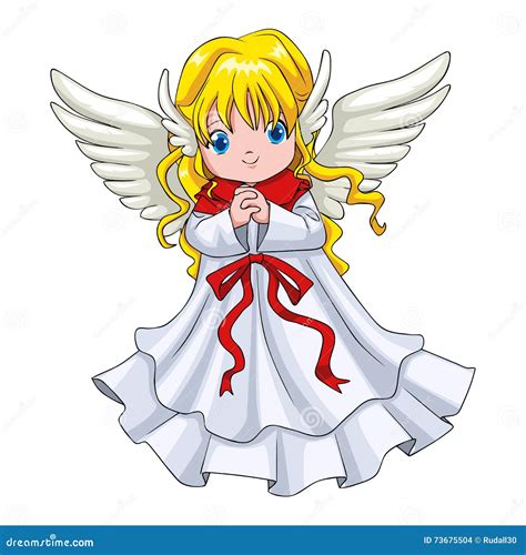 Cute Cartoon Of An Angel Stock Vector Illustration Of Angel 73675504