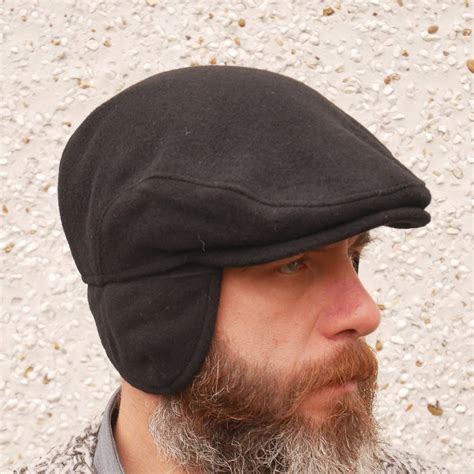 Traditional Irish Tweed Flat Cap With Optionalfoldable Ear Flaps