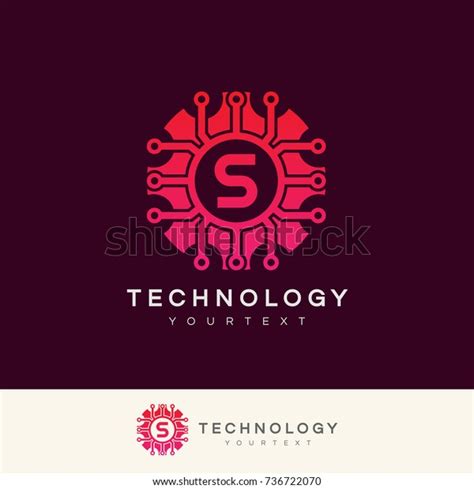 Technology Initial Letter S Logo Design Stock Vector Royalty Free